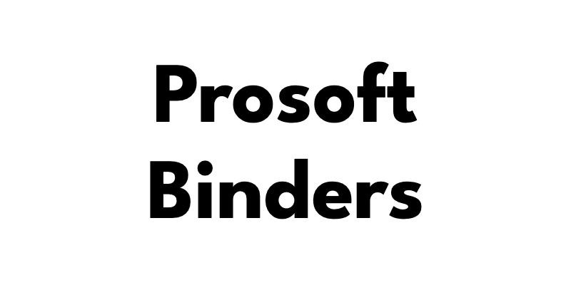 Prosoft Binders