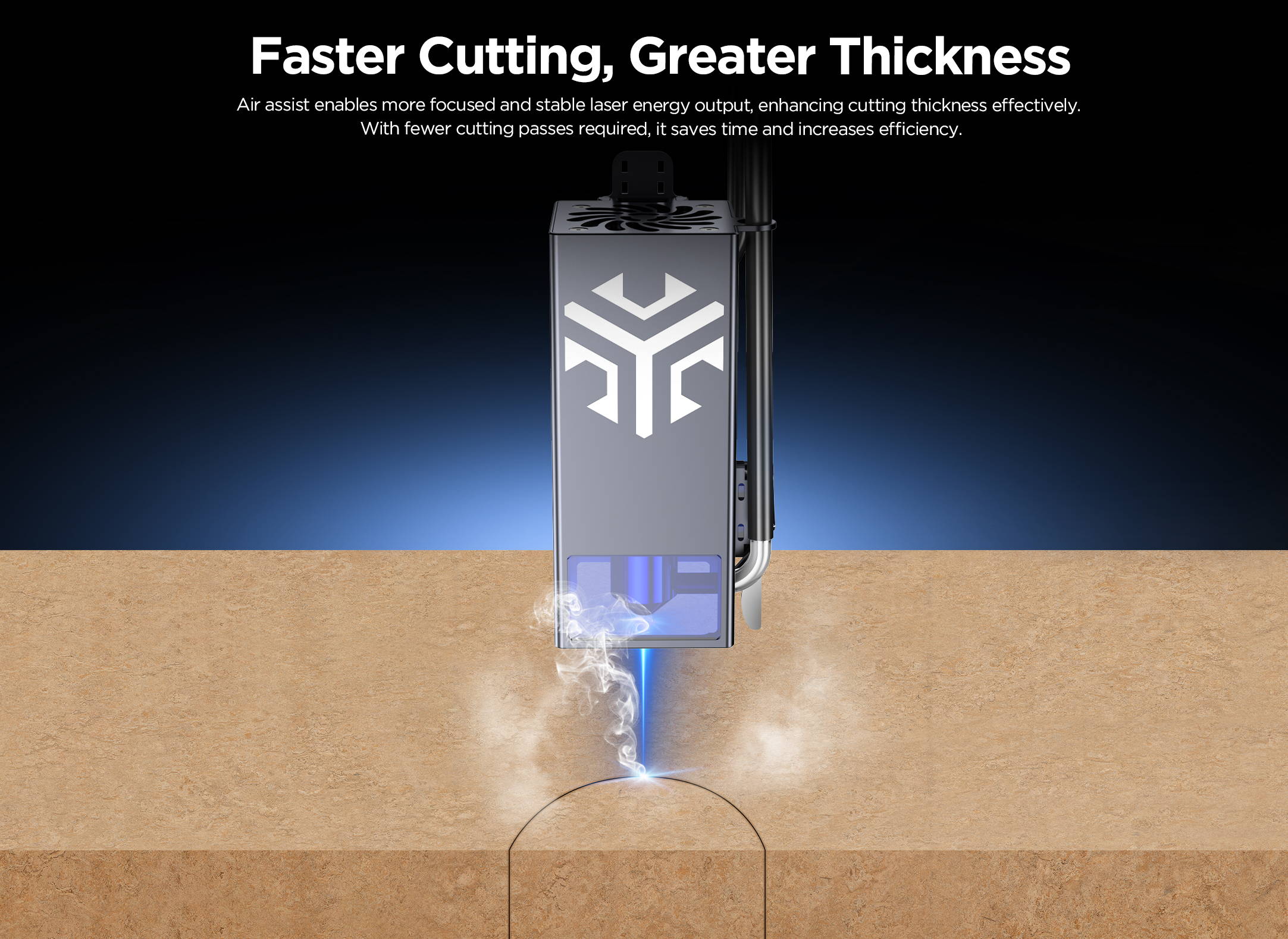 ACMER C4 laser air assist pump-fast cutting