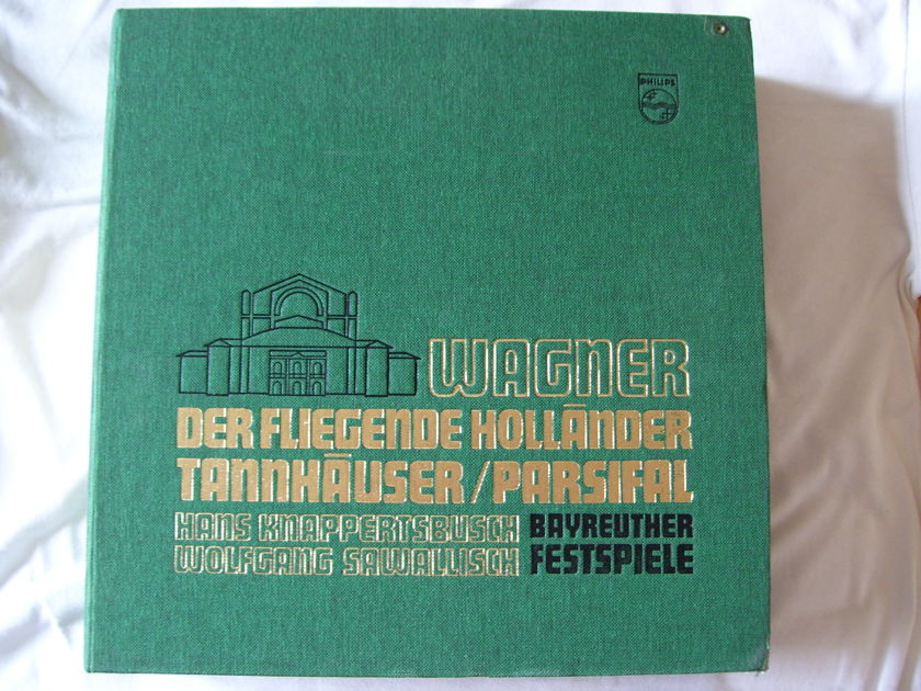 Wagner's Dutchman, Tannhauser, - Parsifal and Meistersingers, the 1st 3 are from Bayreuth on Philips