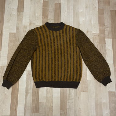 Vintage yellow cropped knitsweater