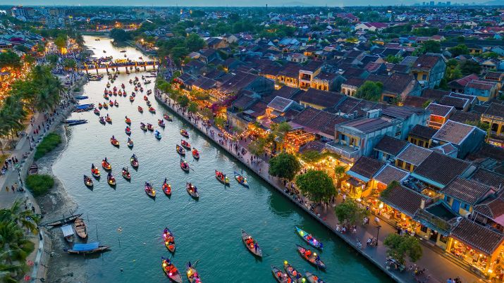 Hoi An, a UNESCO World Heritage Site in Vietnam, boasts a well-preserved ancient town with architecture reflecting a blend of indigenous and foreign influences