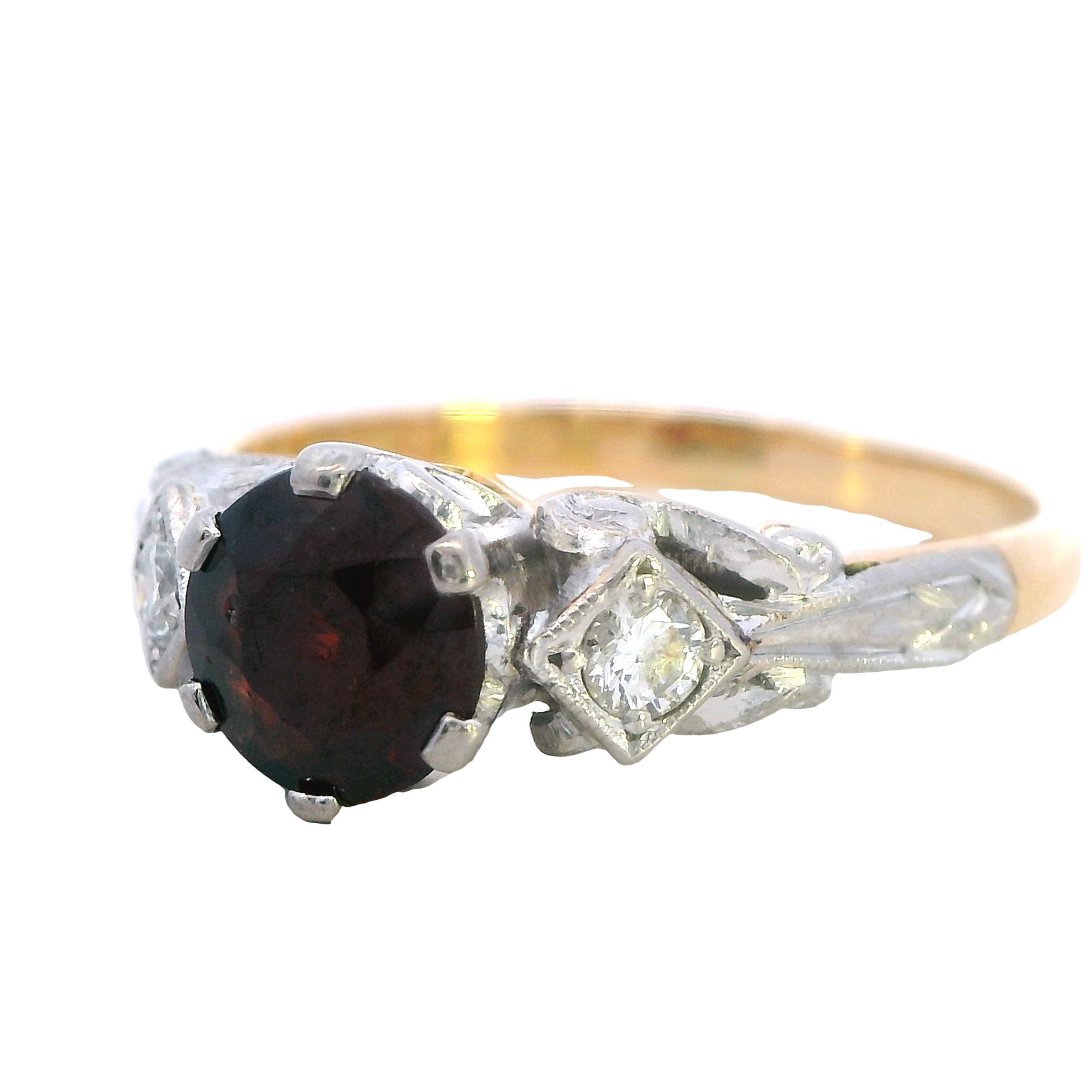 Regal Garnet and Diamond Accent Ring