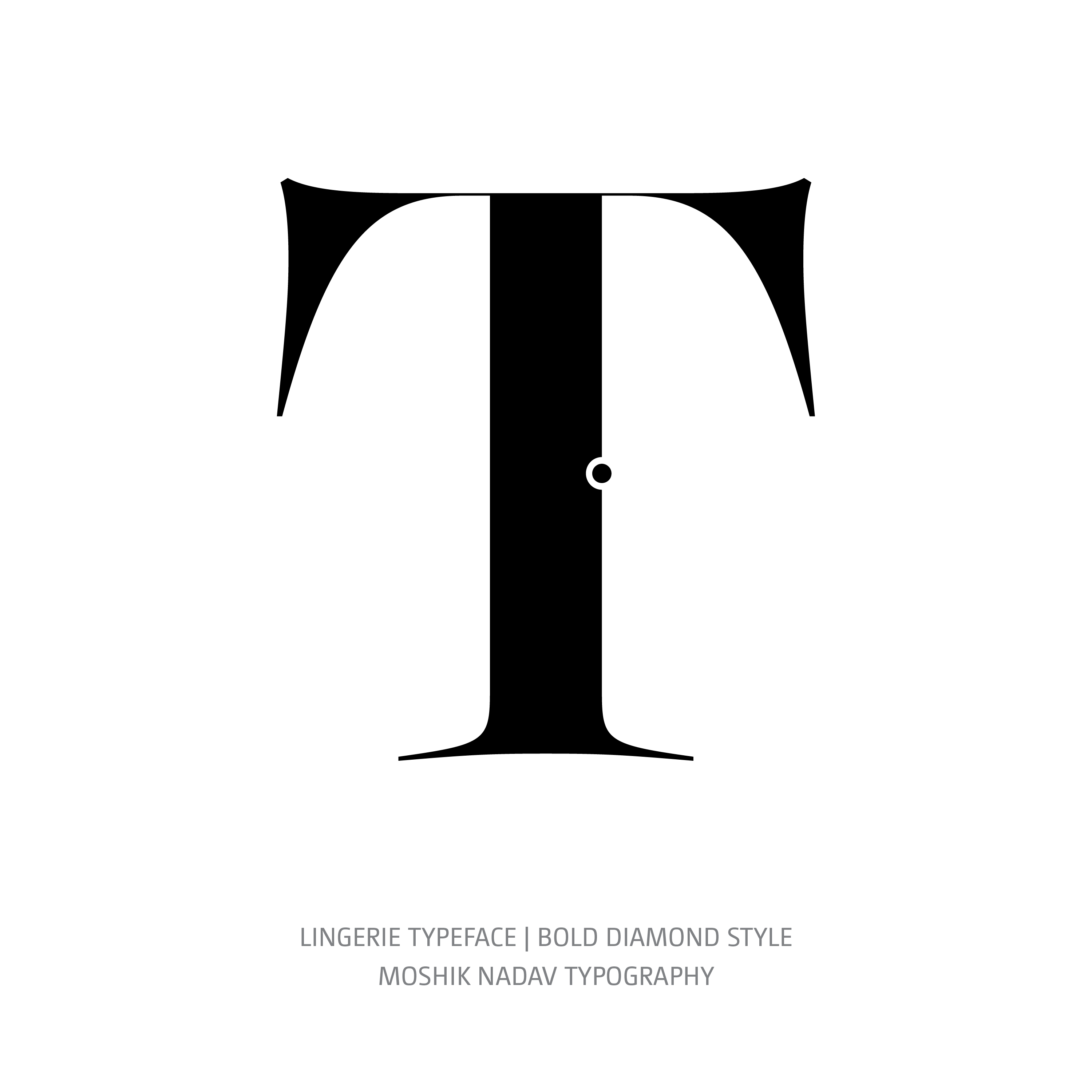 Lingerie Typeface Bold Diamond T