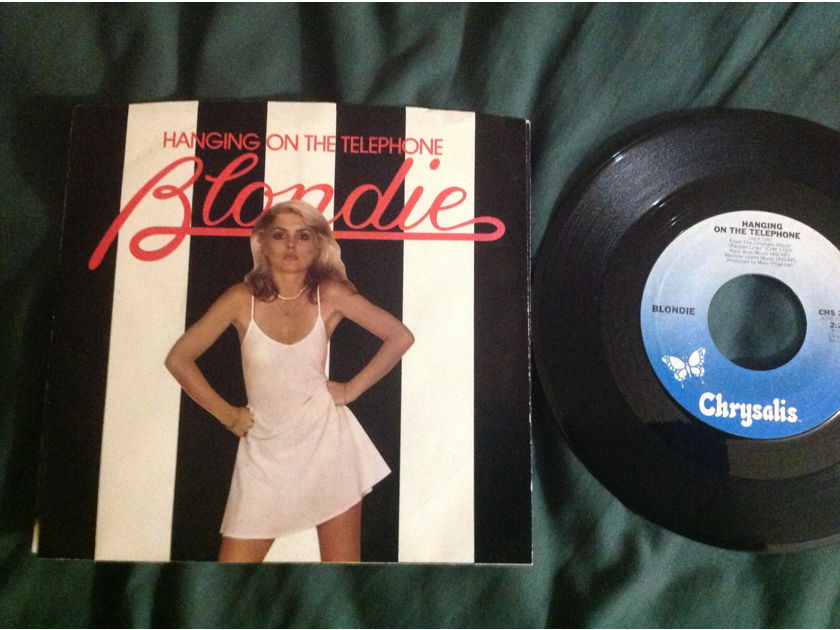 Blondie - Hanging On The Telephone/Fade Away And Radiate Chrysalis Records 45 Single  With Picture Sleeve Vinyl NM