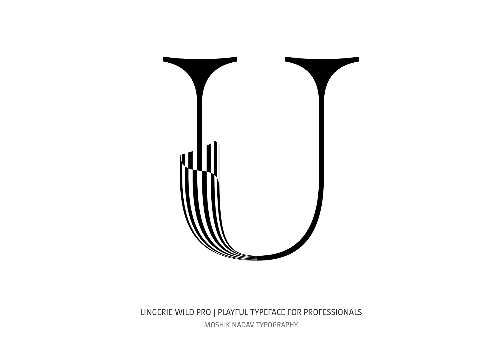 Lingerie WIld Pro Typeface a Fresh font by Moshik Nadav Fashion Typography