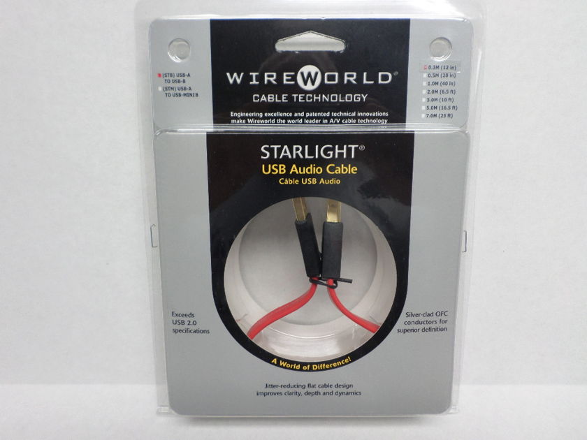 Wireworld Starlight USB 0.3 M / 12" - High Quality USB