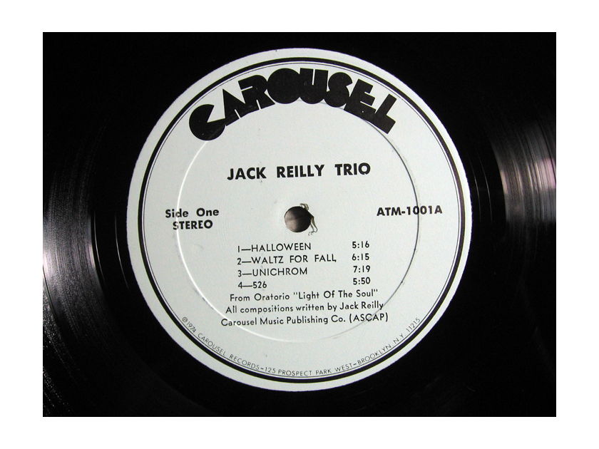 JACK REILLY TRIO - Blue-Sean-Green - 1974 Rare Private Press - Carosuel Records ATM-1001