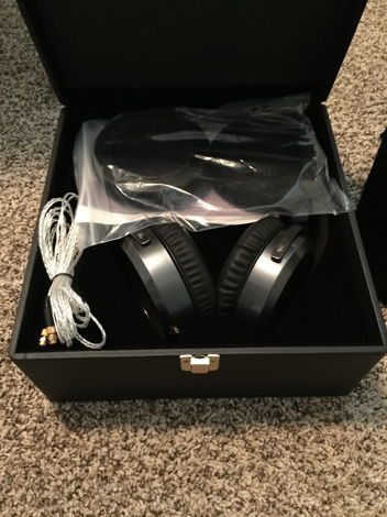HiFiMan HE-500 phones, cable, and extra ear pads