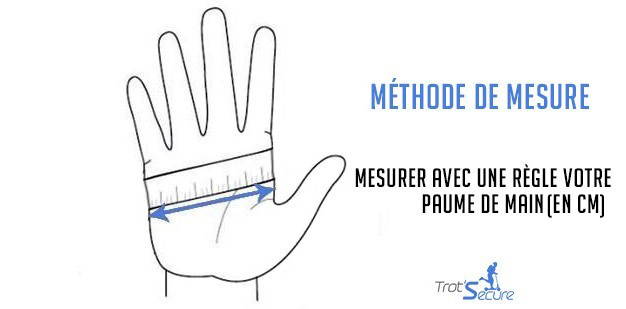 methode mesure gants trottinette racing