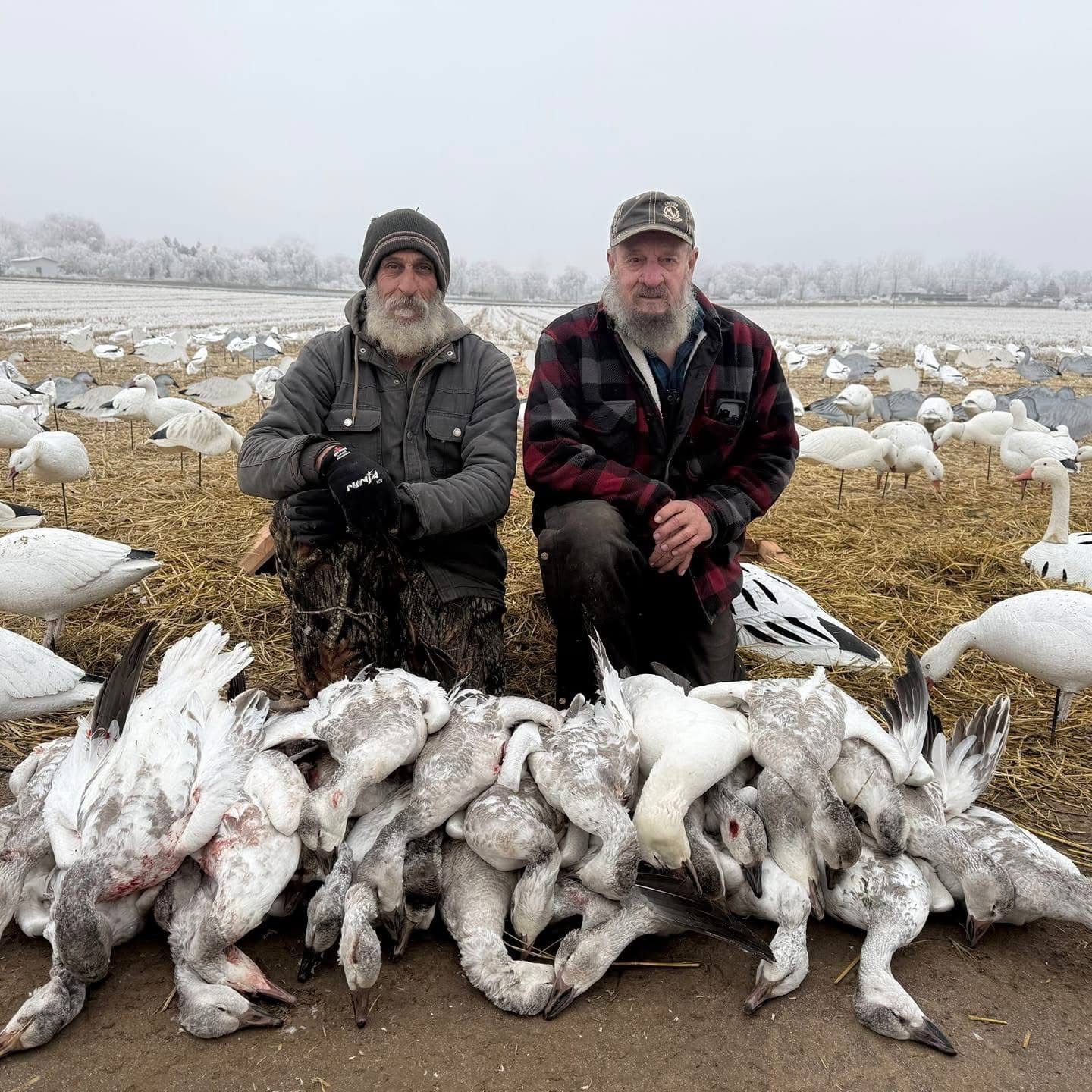 Owyhee County Outfitters at the end of a snow goose hunt