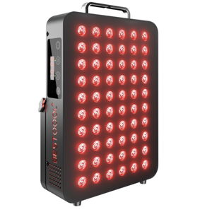 Bestqool Red Light Therapy, Dual Chip Clinical Grade LED Device with Near-Infrared Light 660nm 850nm High Power Panel, Ideal for Body, Face, Recovery, Improve Sleep, Skin Health, 105W (Black 60)