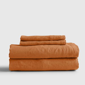 Linen Sheets | Quince, Queen, Terracotta