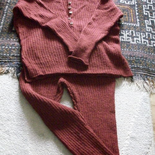 RIESI, woollen set, leggings with pullover, for ladies