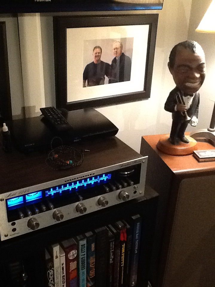 Louis Armstrong, Bill Frisell and myself hanging on and near the Advents