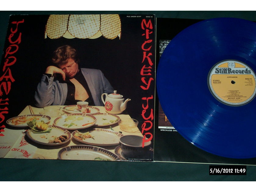 Mickey Jupp - UK Blue Vinyl stiff Nick Lowe juppanese lp nm