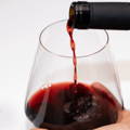 Rotwein im Glas