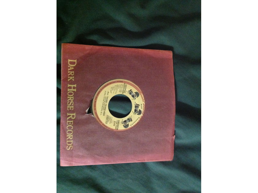 George Harrison - All Those Years Ago Dark Horse Records 45 Single Vinyl  NM