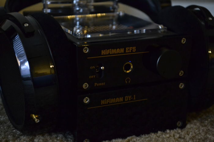 HiFiMan HE-4  with EF-5 and extra cables less than 10 h...