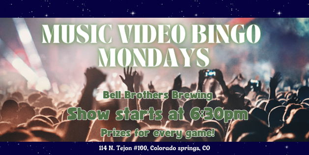 Music Video Bingo Mondays promotional image