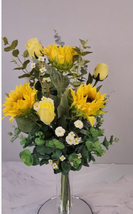 Real Touch Sunflower Bouquet '88' - Image 2