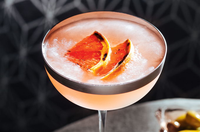 Frosty Grapefruit Cocktail