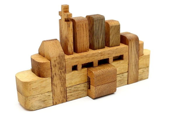 Wooden Titanic Boat Puzzle brainteaser Toy-last one in stock
