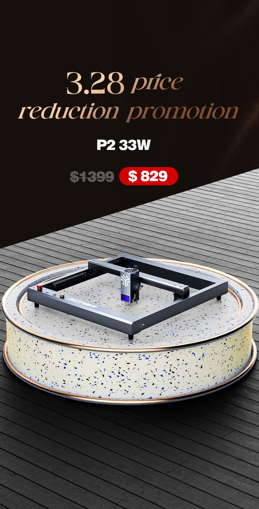 3.28 33w laser engraver