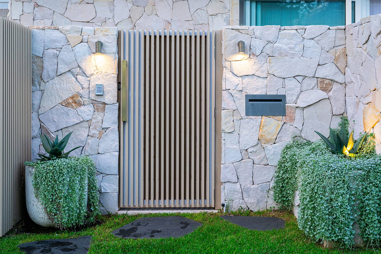 Havit Lighting - Outdoor Lighting by Havit - Havit Tivah Brass Fixed Down Wall Light