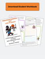 cartoon of lesson workbook