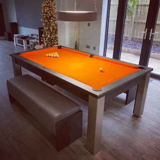 Elixir Slate Bed Pool Dining Table | Anthracite Slate