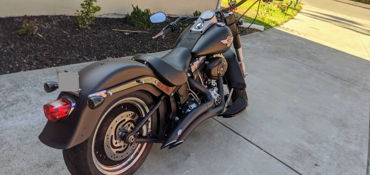2010 HARLEY-DAVIDSON FLSTFB SPORTSTER FAT BOY SPECIAL motorcycle for rent near Newark, CA