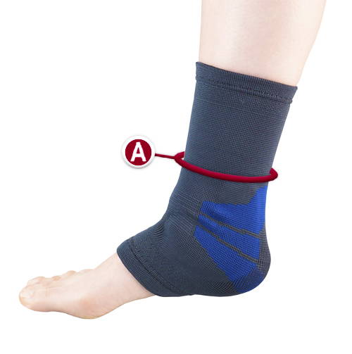 ANKLE SUPPORT MEASUREMENT LOCATION 