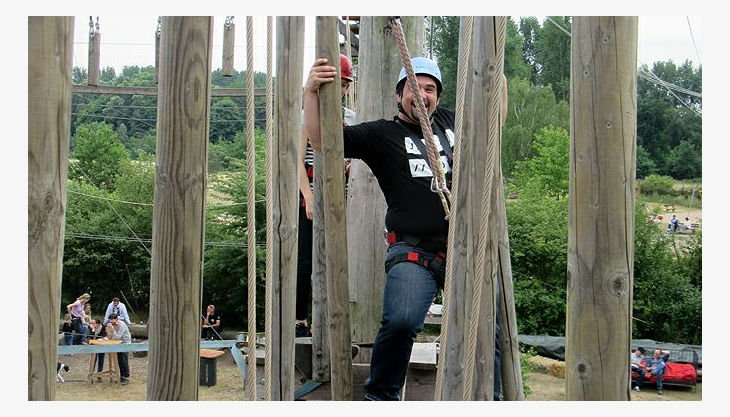 querfeldein hochseilgarten herausforderung klettern
