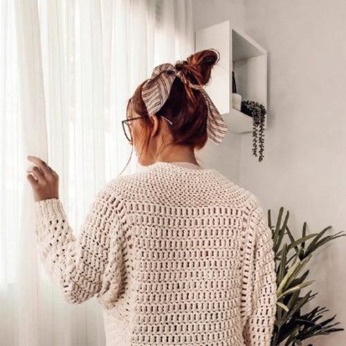 Natural Cotton Cardigan Crochet Pattern