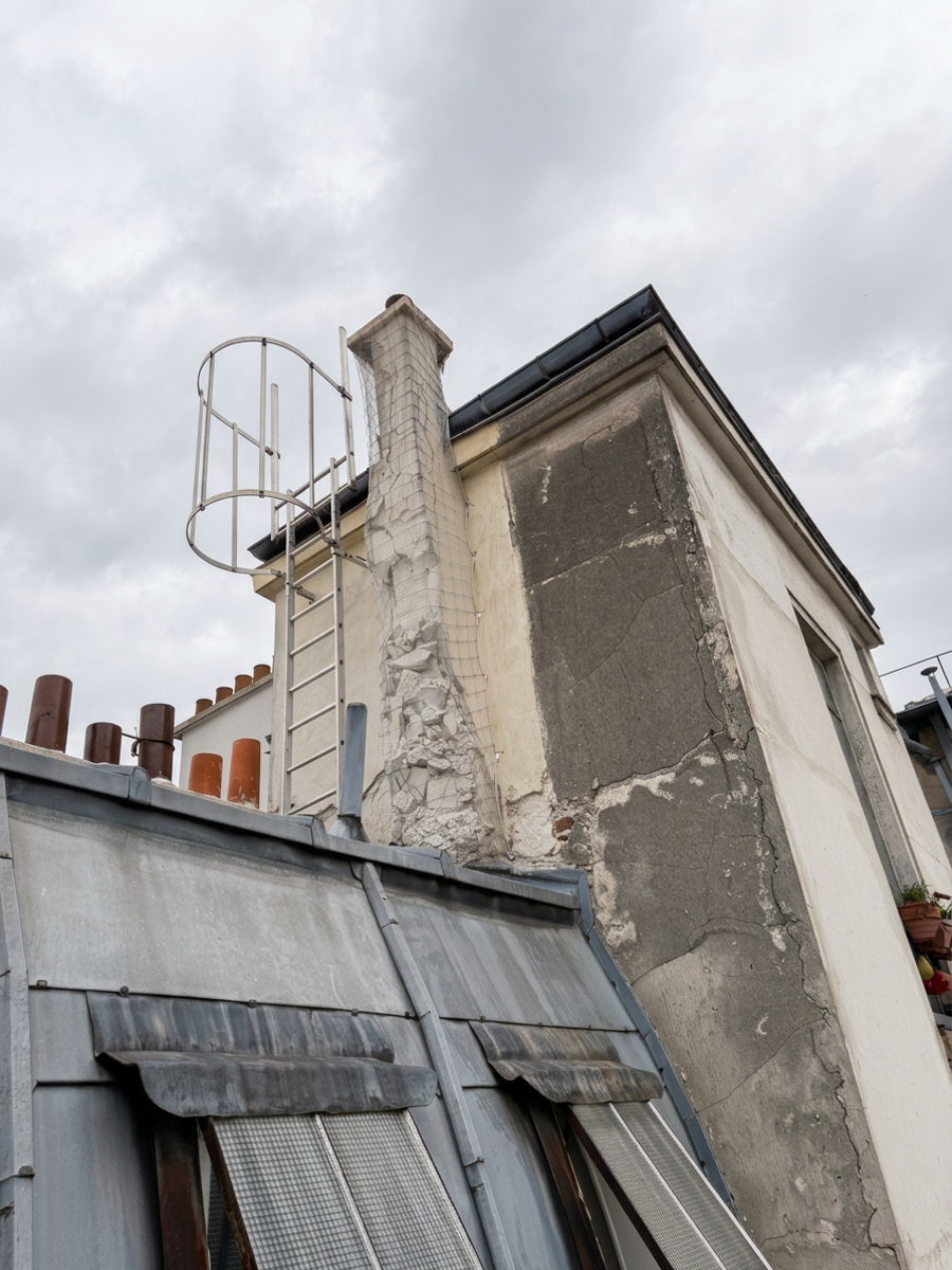 Intervention sur corde en pied de couverture — photo 2
