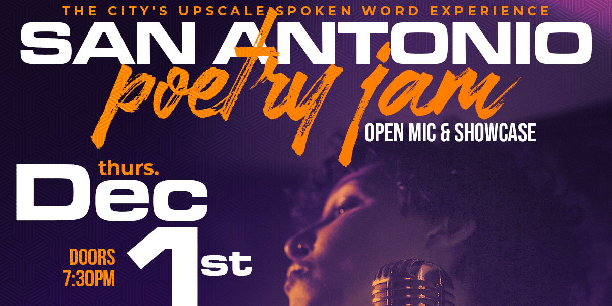 San Antonio Poetry Jam - Open Mic & Showcase promotional image