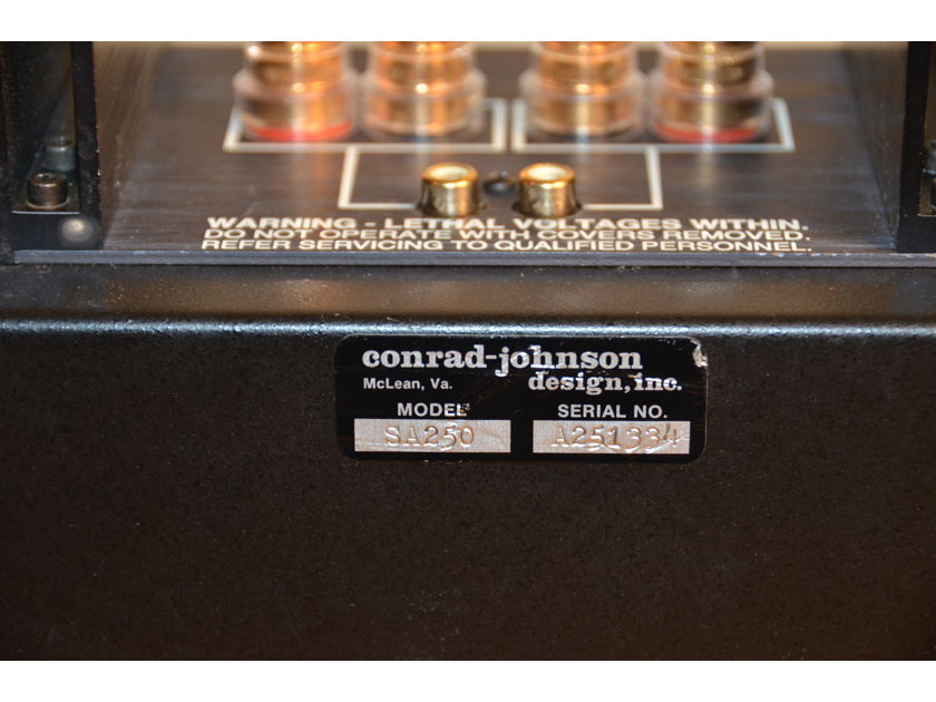Sonographe SA 250 power amp by Conrad Johnson