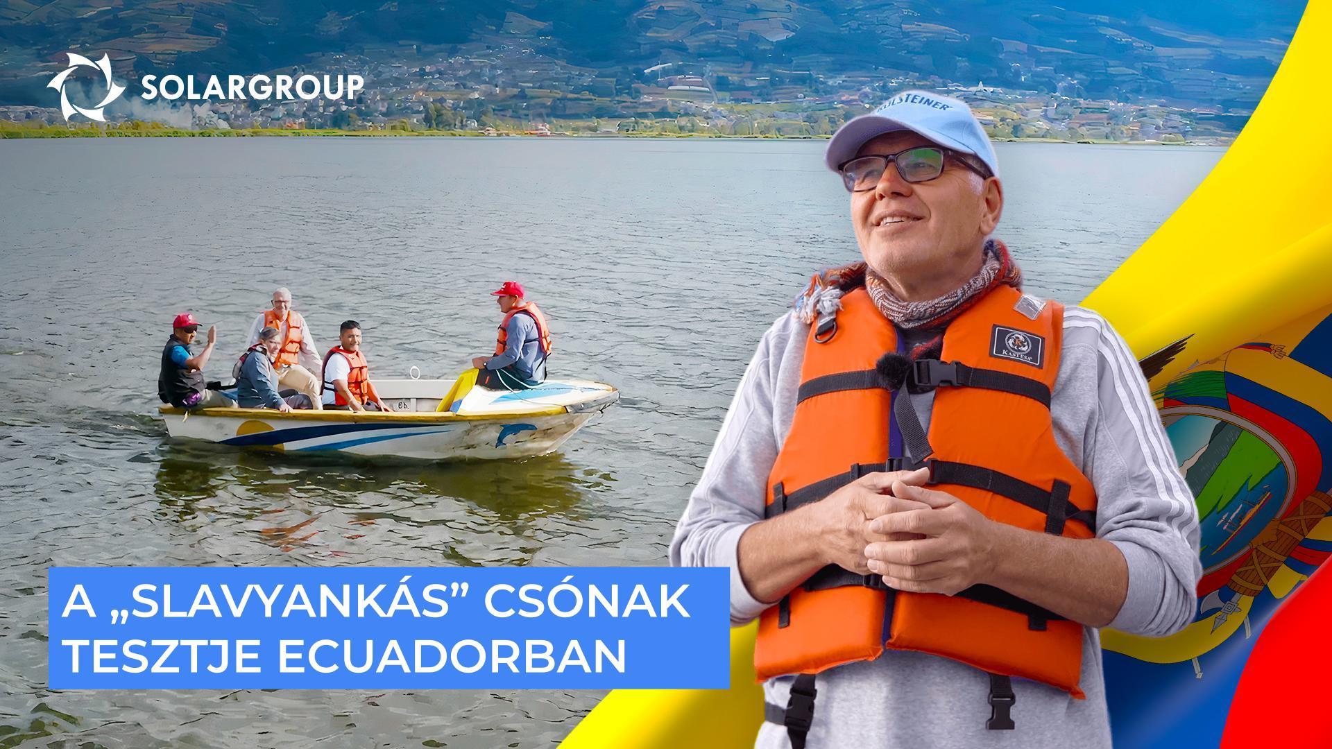 Letesztelték a „Slavyankás" csónakot a San Pablo-hegyi tavon