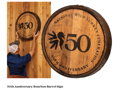 50th Anniversary Bourbon Barrel Sign