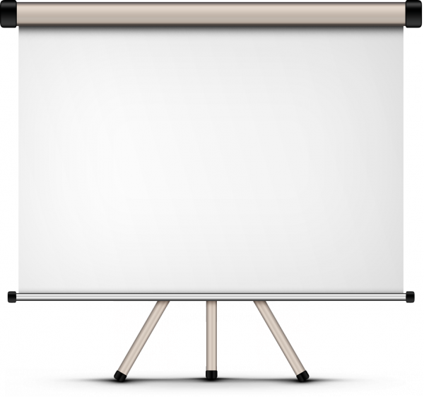 Проекционный экран (изображение в форматах psd и png)