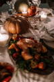 Dining table with fall decorations