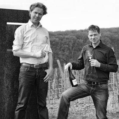 Zesty's winemaker's Christoph and Thomas  briefing how their Riesling is made. 