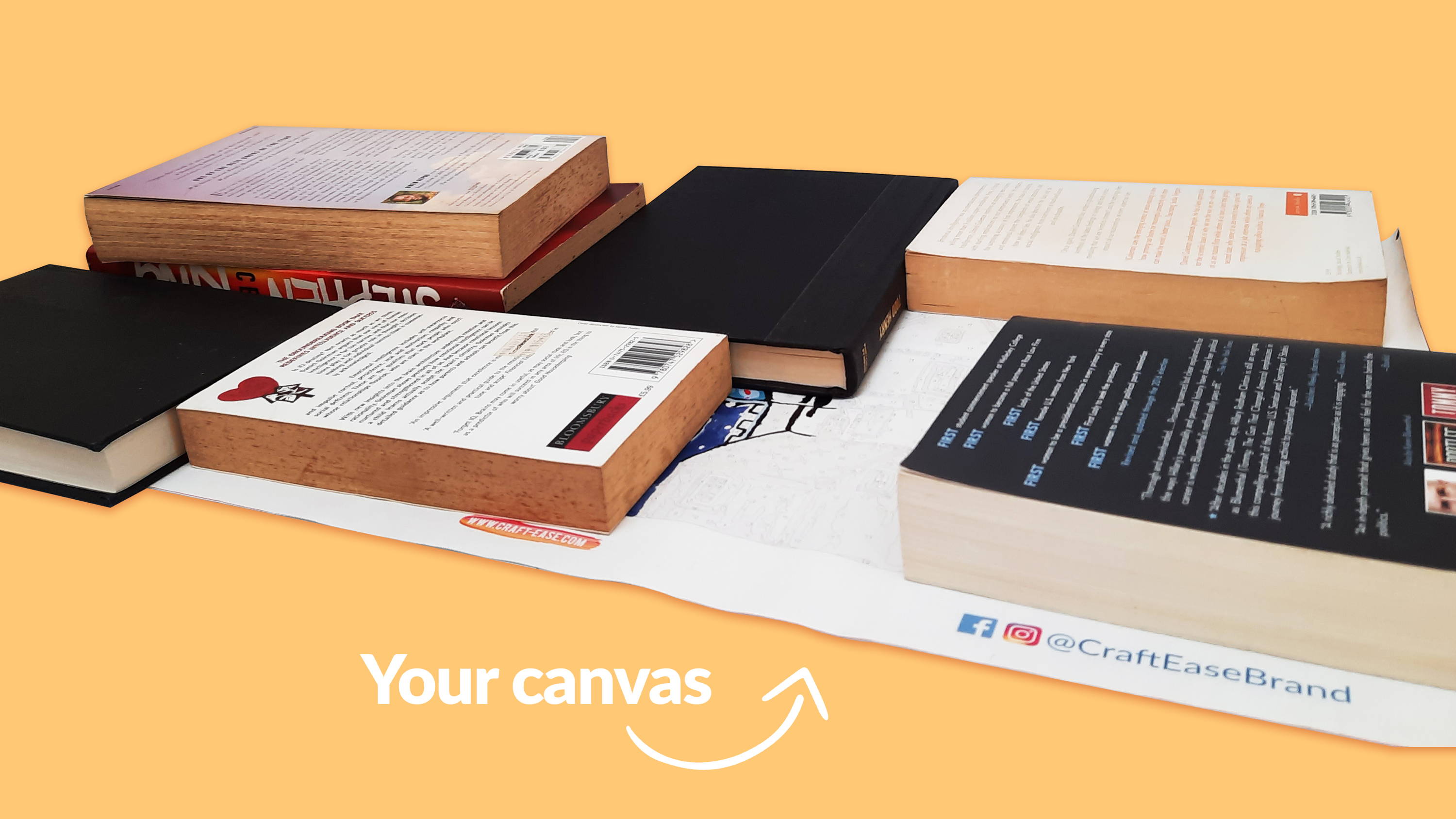 Weighing down your canvas, can keep them straight and smooth
