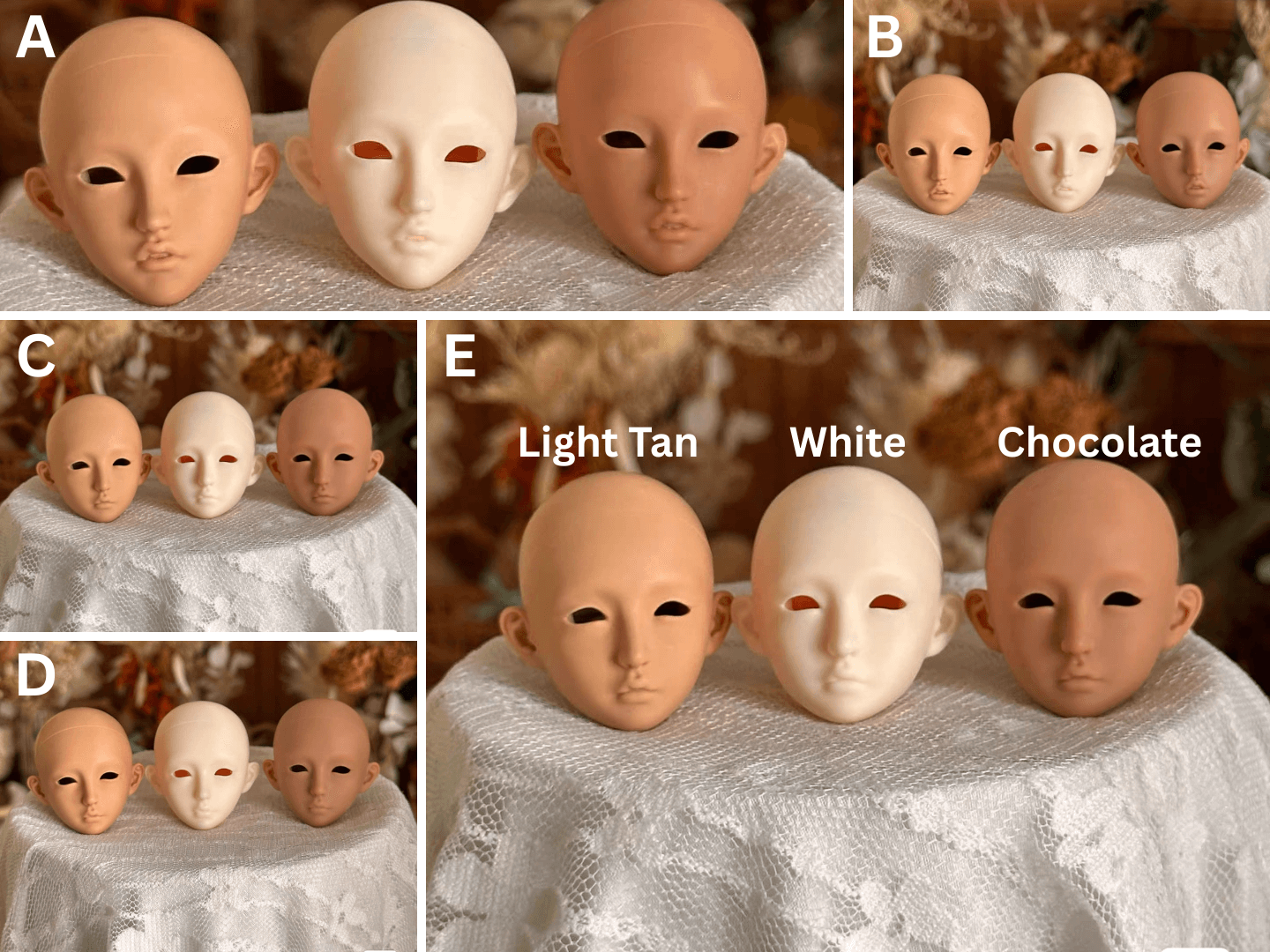 1/6 bjd head