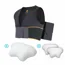 Oreiller confort LINA + accessoires + 2 housses blanches + gilet L/XL