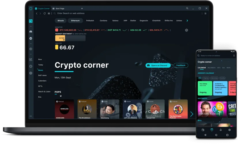 The Opera Crypto Browser