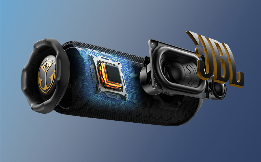 <span>Powerful JBL Pro Sound</span>