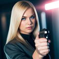 blonde_female_deploying_taser_self_defense
