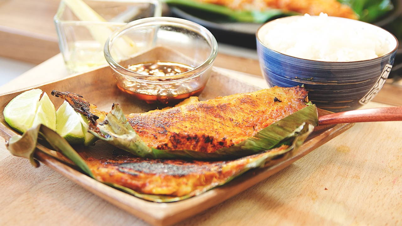 Grilled Stingray Recipe · Nyonya Cooking