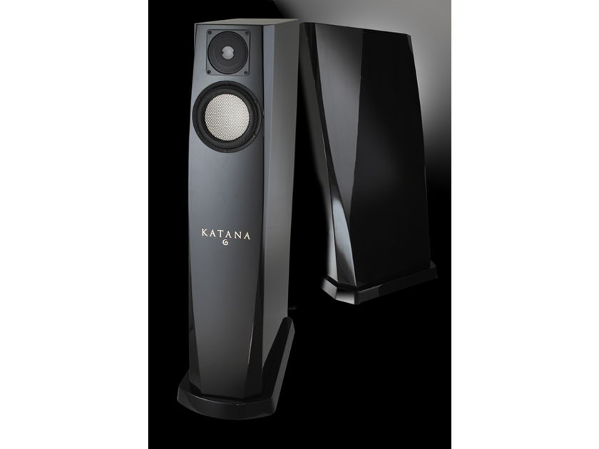 Gemme Audio Katana VFlex floor model speakers (piano black),  brand new, factory-sealed original cartons - never opened